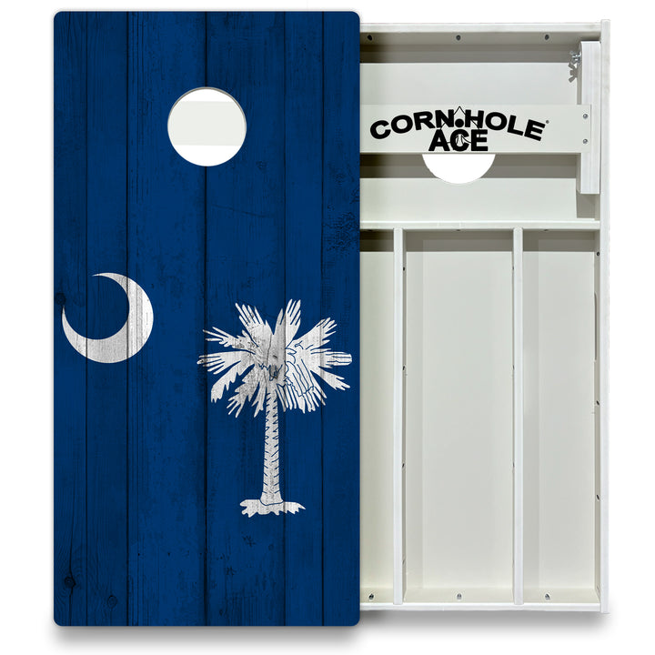 South Carolina State Flag - Cornhole Board Set - All Weather