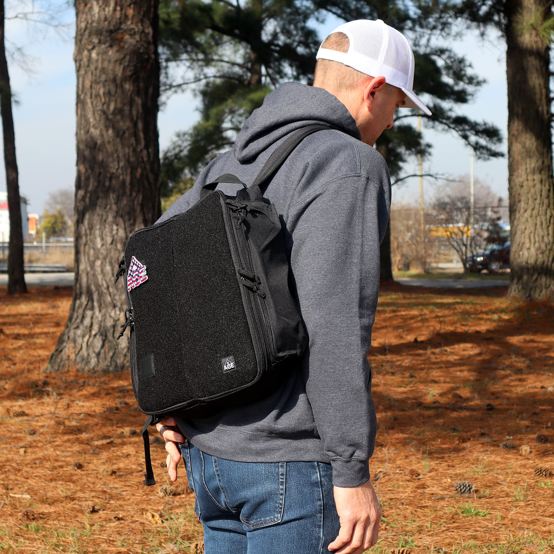 Cornhole Backpack with ACE Patch - Tan