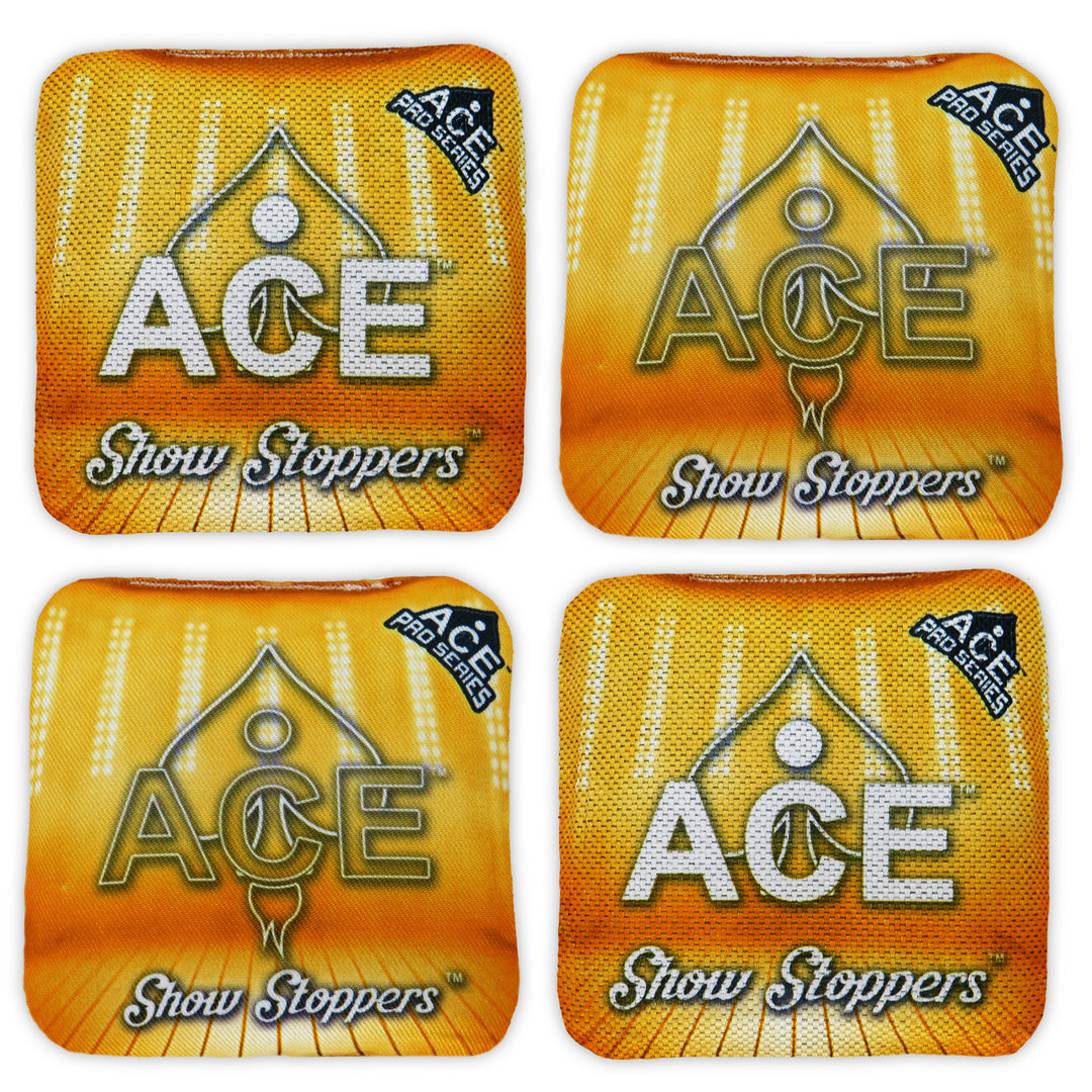 Show Stoppers - Orange (Set of 4 Bags) - ACE Pro Stamped Cornhole Bags