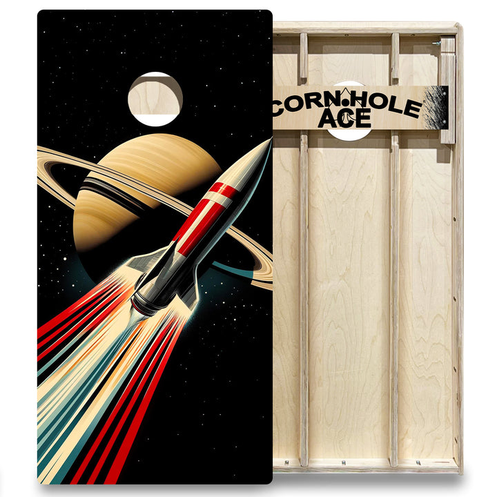 Sideways to Saturn - Cornhole Board Set - Elite