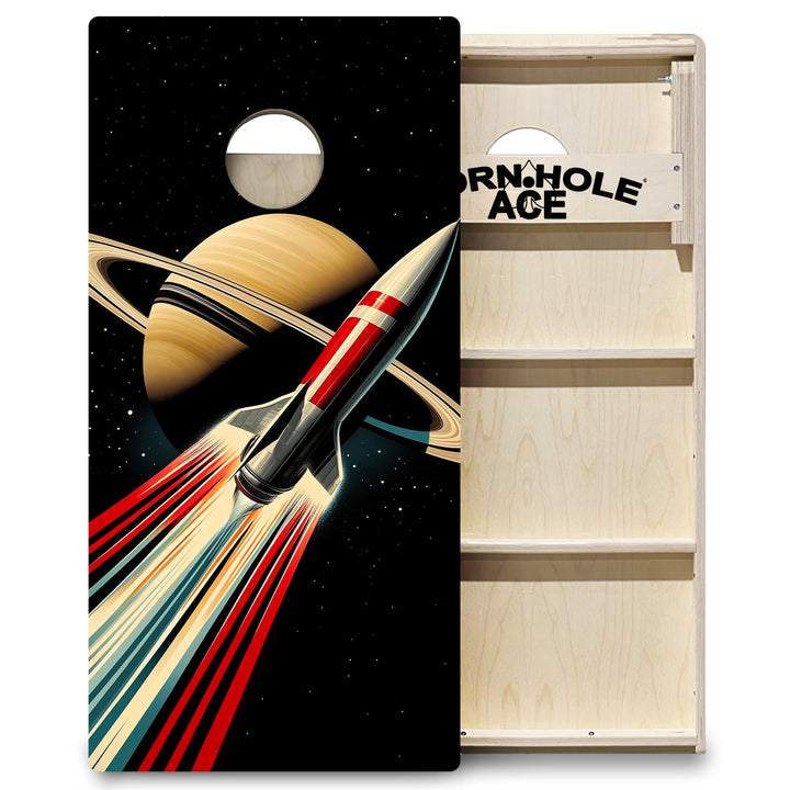 Sideways to Saturn - Cornhole Board Set - Professional