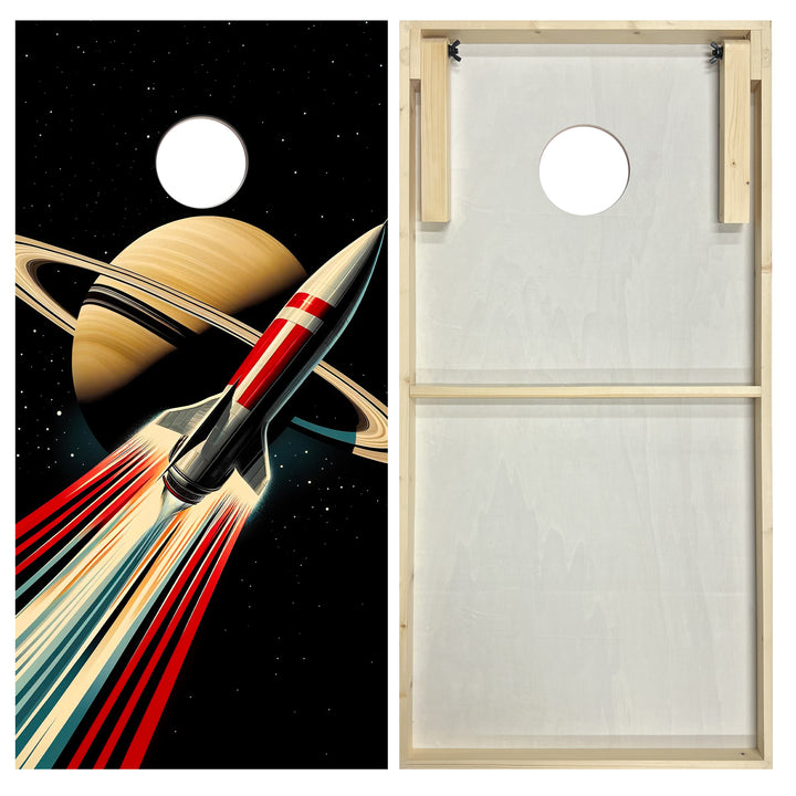 Sideways to Saturn - Cornhole Board Set - Standard