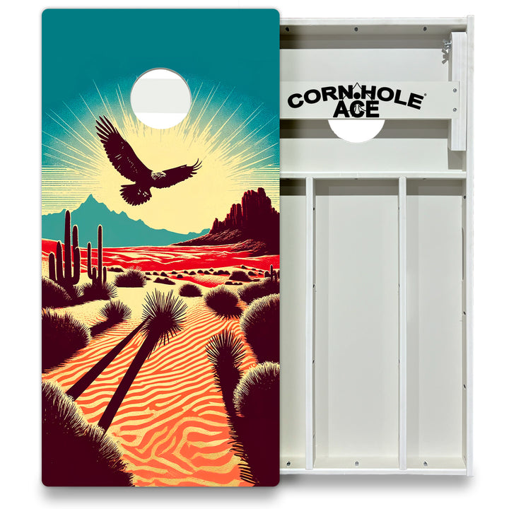 Soaring Desert Eagle - Cornhole Board Set - All Weather