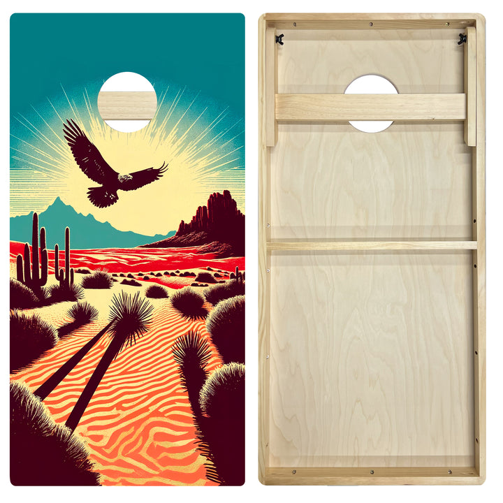 Soaring Desert Eagle - Cornhole Board Set - Intermediate