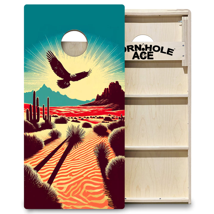 Soaring Desert Eagle - Cornhole Board Set - Professional