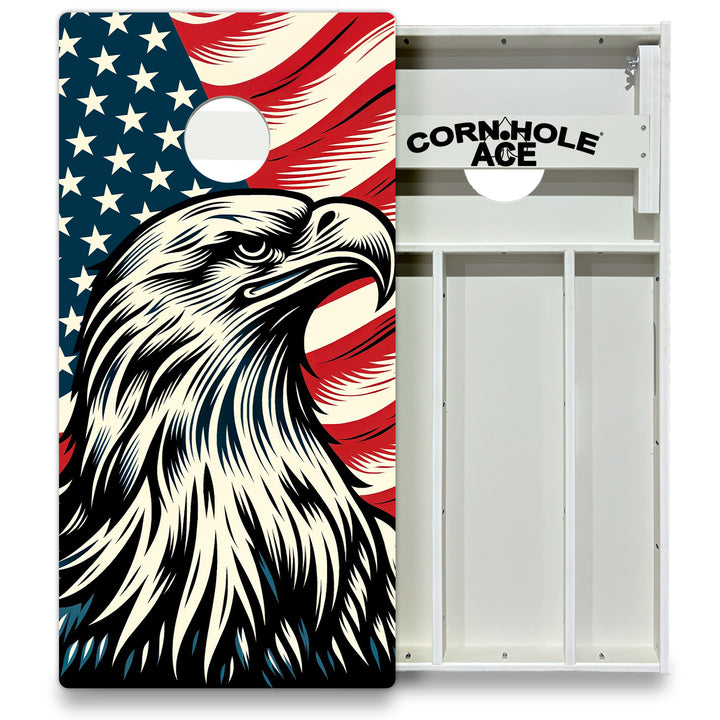 Soaring Patriot - Cornhole Board Set - All Weather