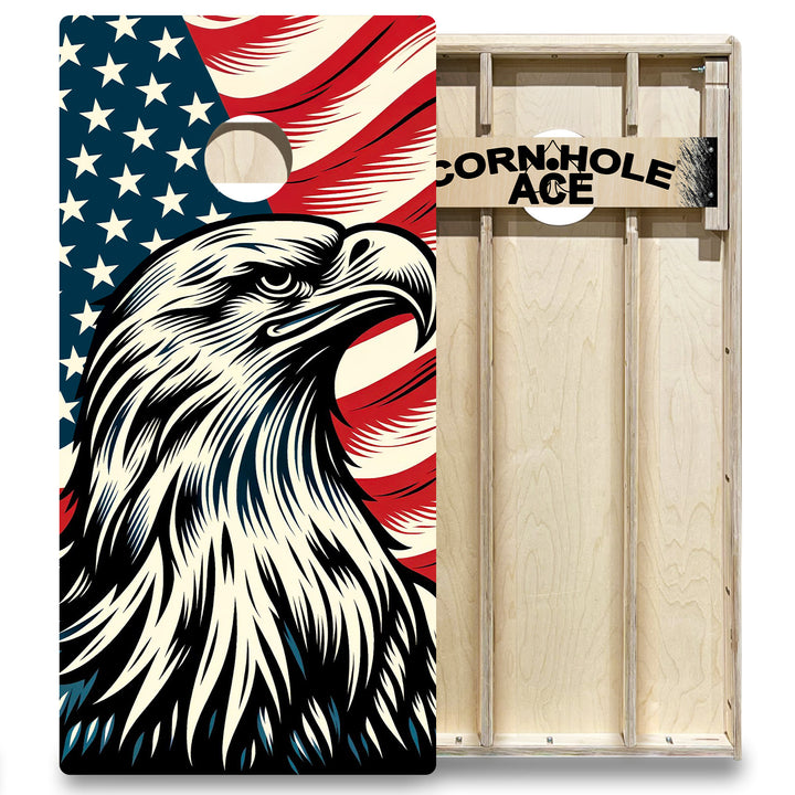 Soaring Patriot - Cornhole Board Set - Elite