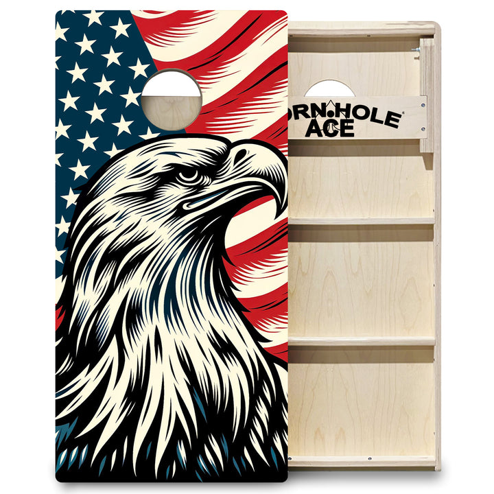 Soaring Patriot - Cornhole Board Set - Professional