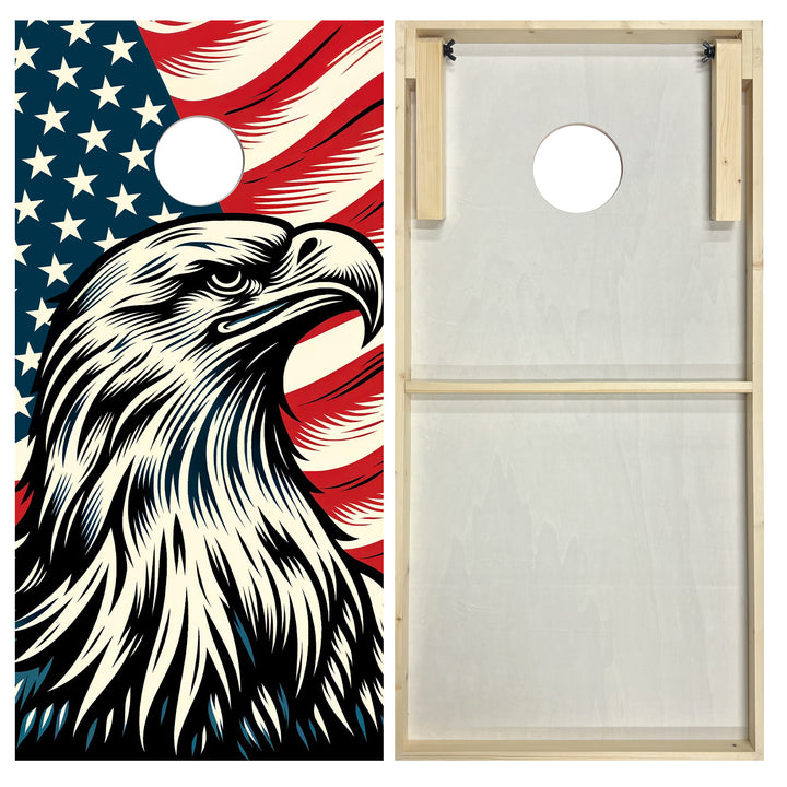 Soaring Patriot - Cornhole Board Set - Standard