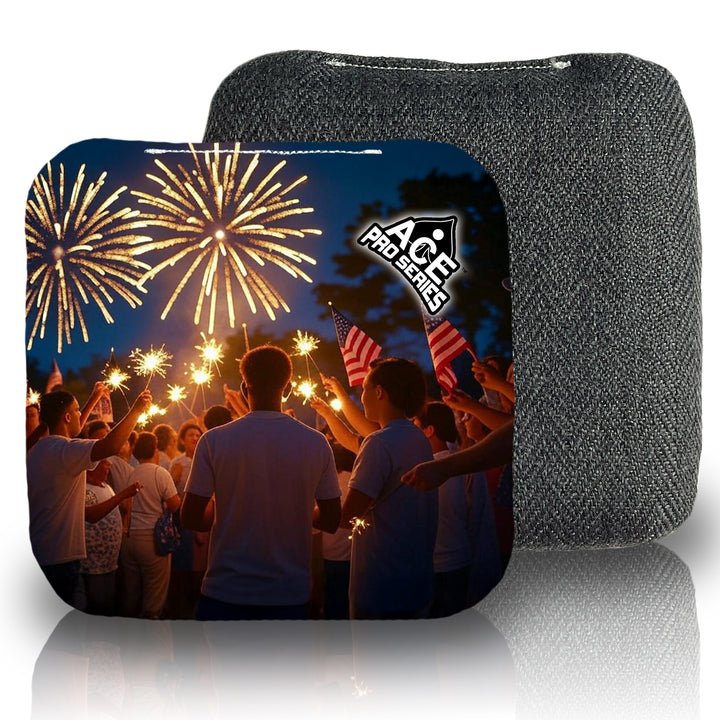 Sparkler Celebration - Black Carpet - ACE Pro Carpet Cornhole Bags