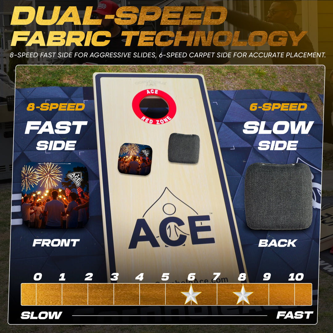 Sparkler Celebration - Black Carpet - ACE Pro Carpet Cornhole Bags