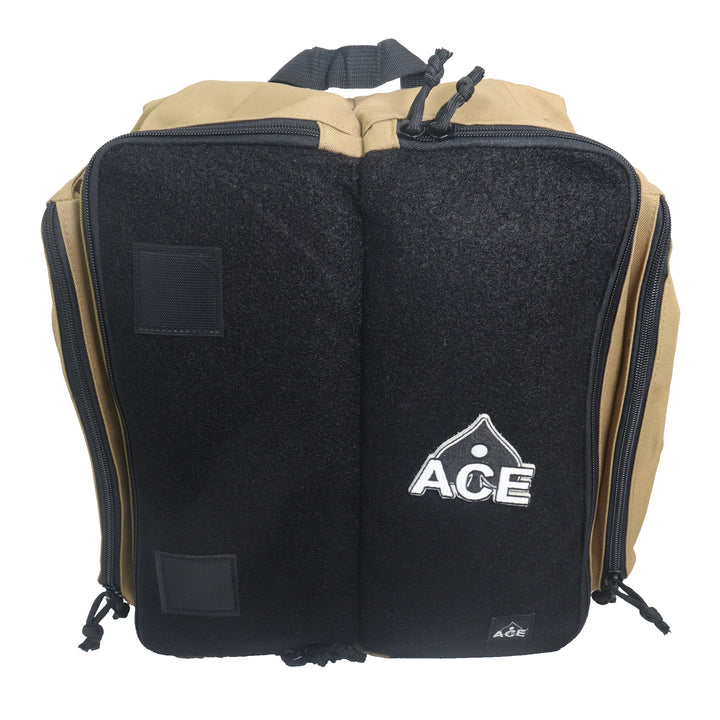 Cornhole Backpack with ACE Patch - Tan