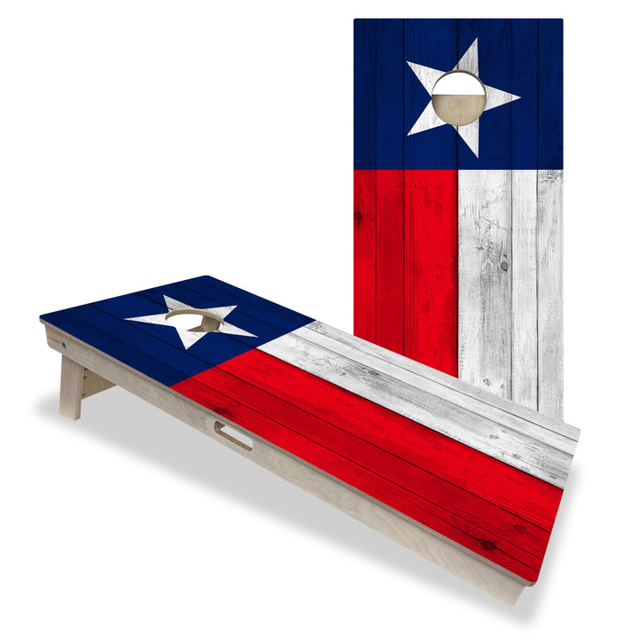 Texas State Flag (Blemish) - Professional Cornhole Board Set