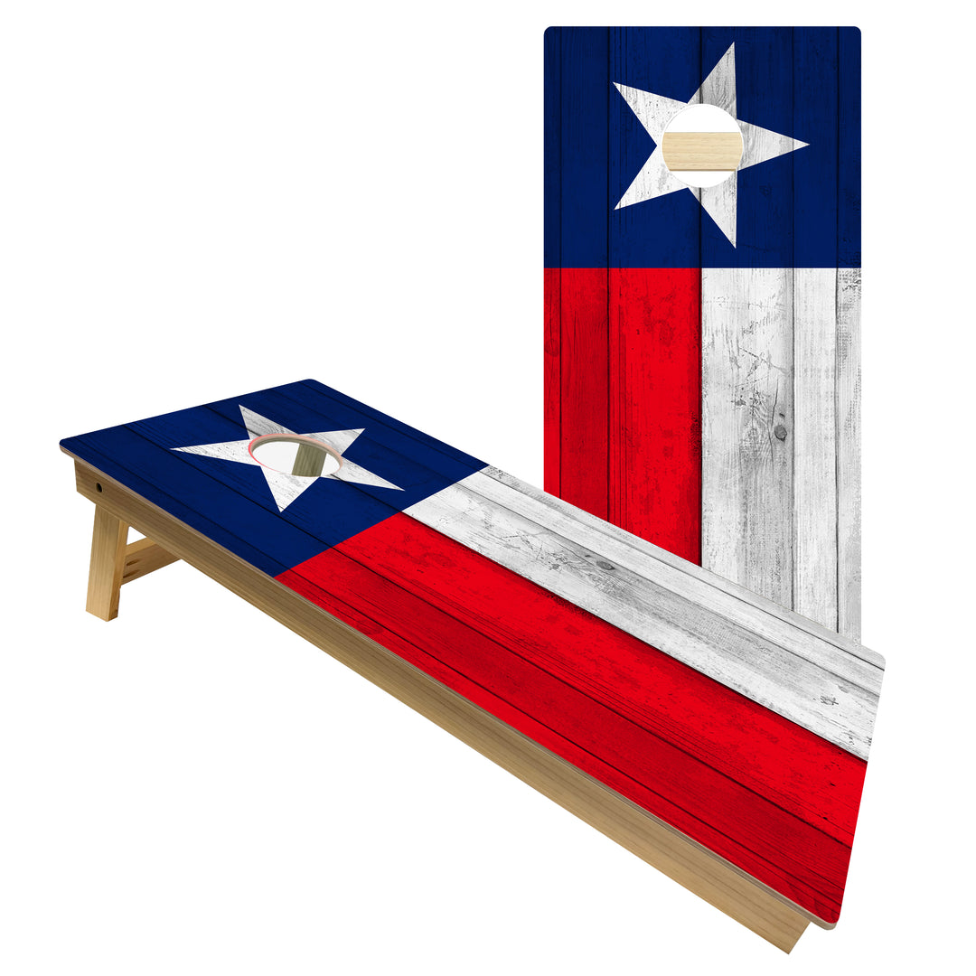 Texas State Flag - Cornhole Board Set - Intermediate