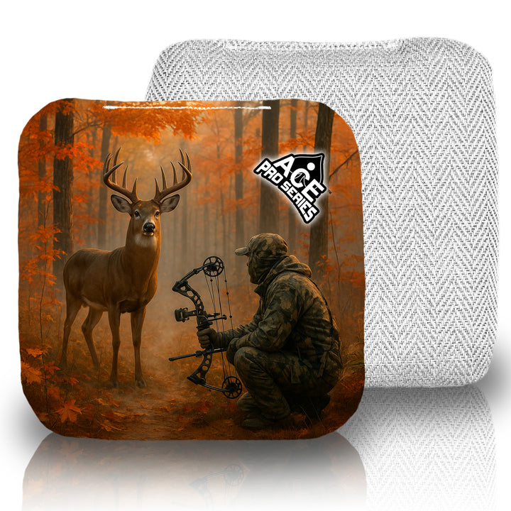 The Bowhunter - White Carpet - ACE Pro Carpet Cornhole Bags