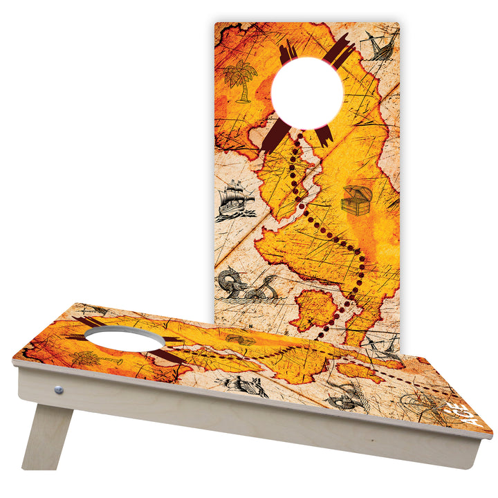 ACE Beach Treasure Map - Cornhole Board Set - Tailgate