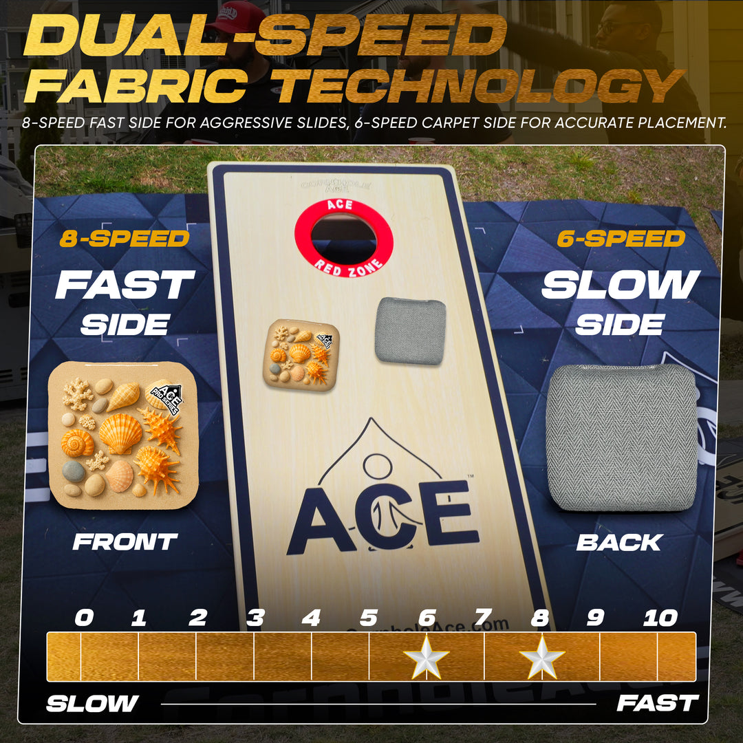 Treasures of the Tide - Silver Carpet - ACE Pro Carpet Cornhole Bags