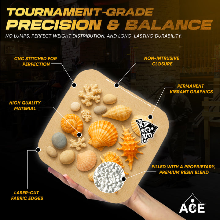 Treasures of the Tide - Silver Carpet - ACE Pro Carpet Cornhole Bags