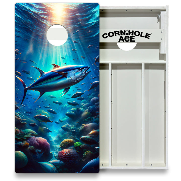 Tuna Escape - Cornhole Board Set - All Weather