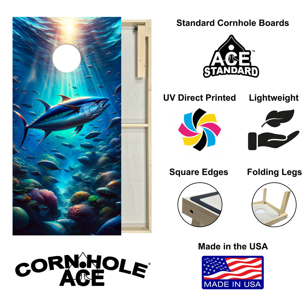 Tuna Escape - Cornhole Board Set - Standard