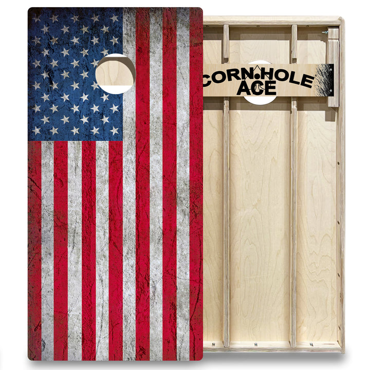 USA Flag - Cornhole Board Set - Elite