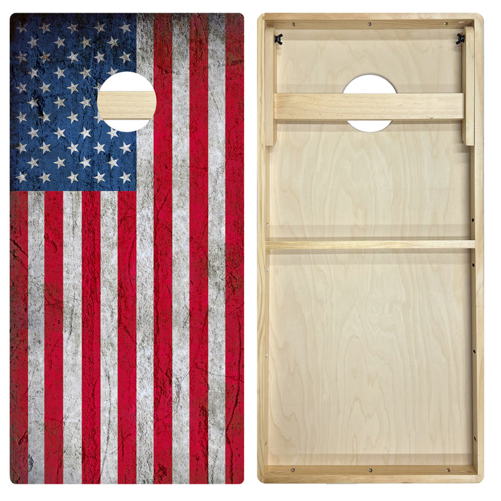 USA Flag - Cornhole Board Set - Intermediate