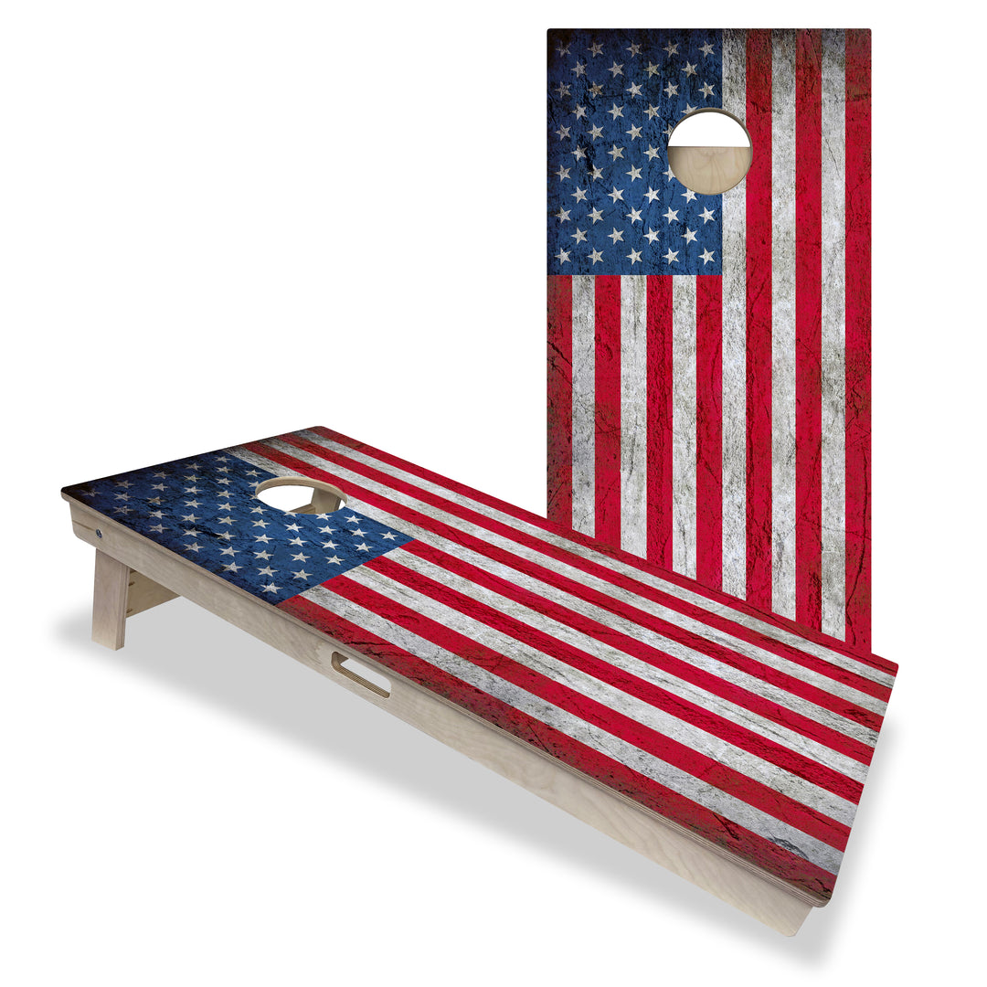 USA Flag - Cornhole Board Set - Professional