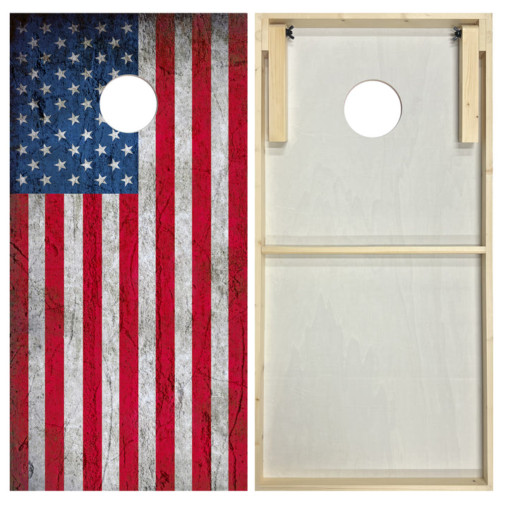 USA Flag - Cornhole Board Set - Standard