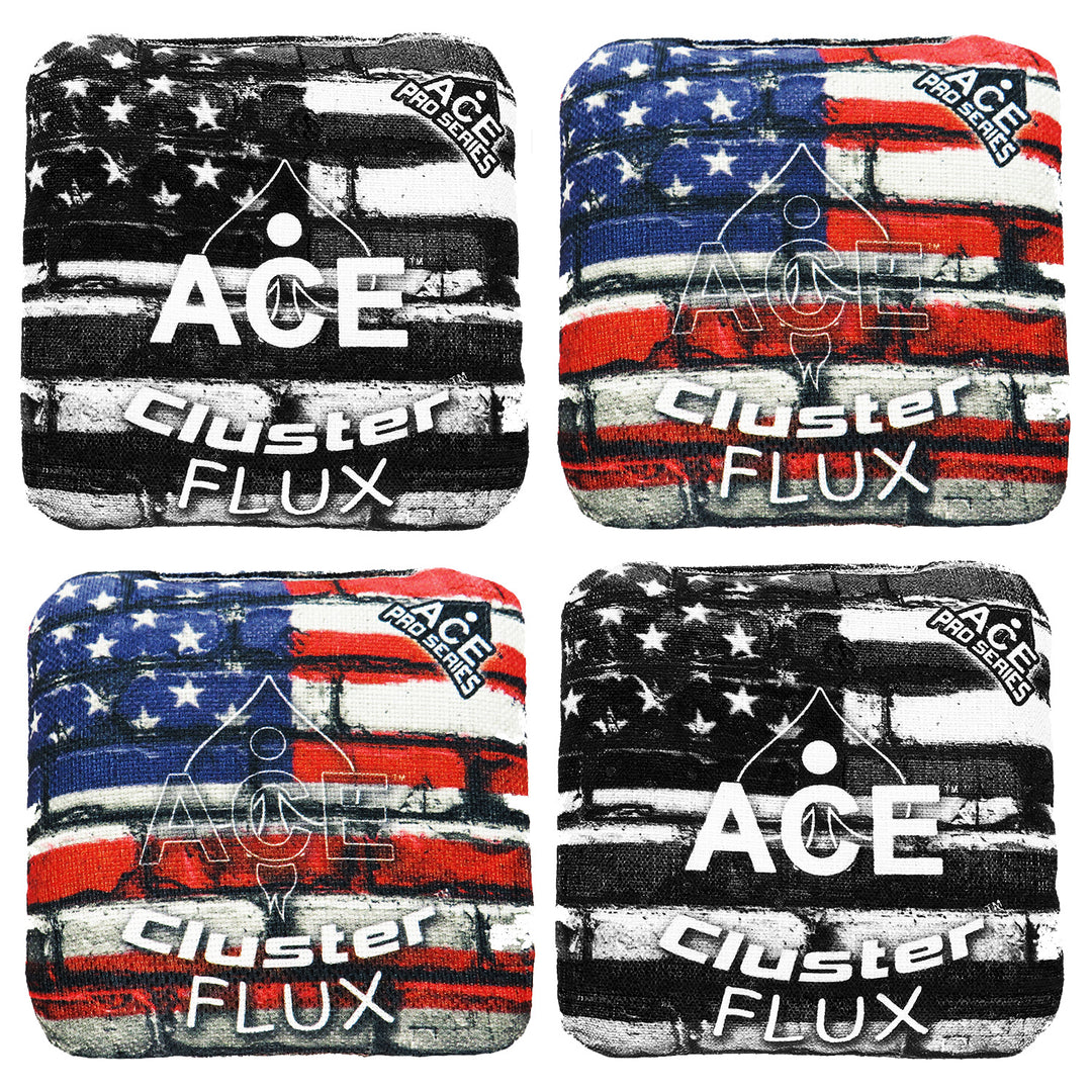 Cluster Flux - USA Flag Bricks - ACE Pro Bag Double Kit: 8 Pro Bags + 2 Break-In Kits + 1 Double Set Carry Case