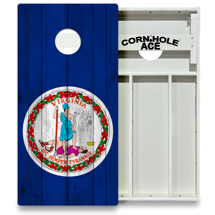 Virginia State Flag – Cornhole Board Set - All Weather