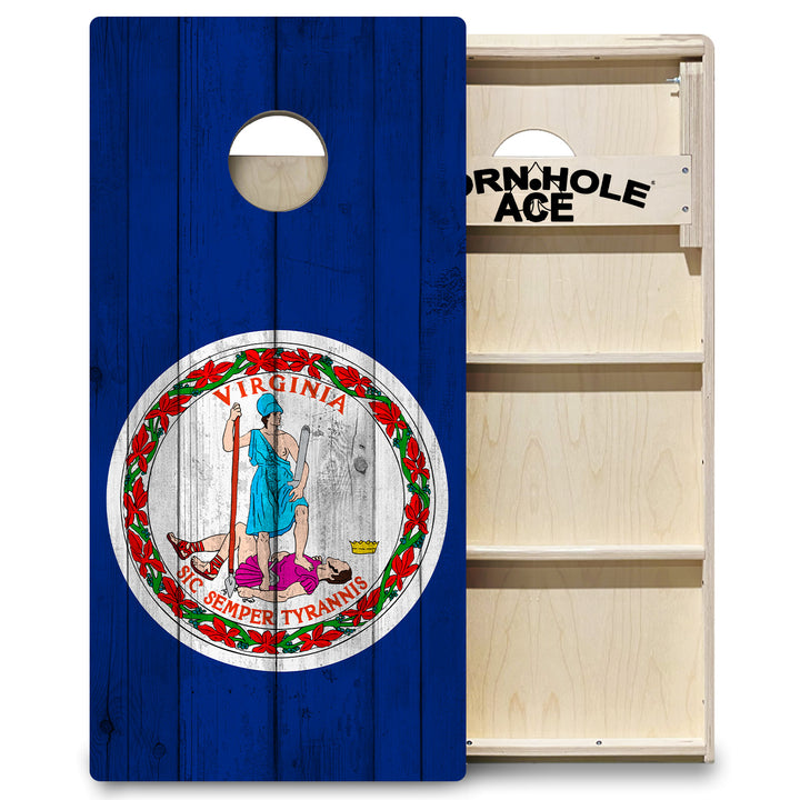 Virginia State Flag – Cornhole Board Set - Professional