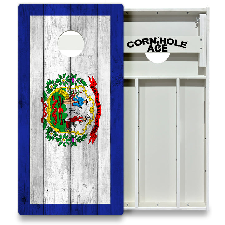 West Virginia State Flag – Cornhole Board Set - All Weather