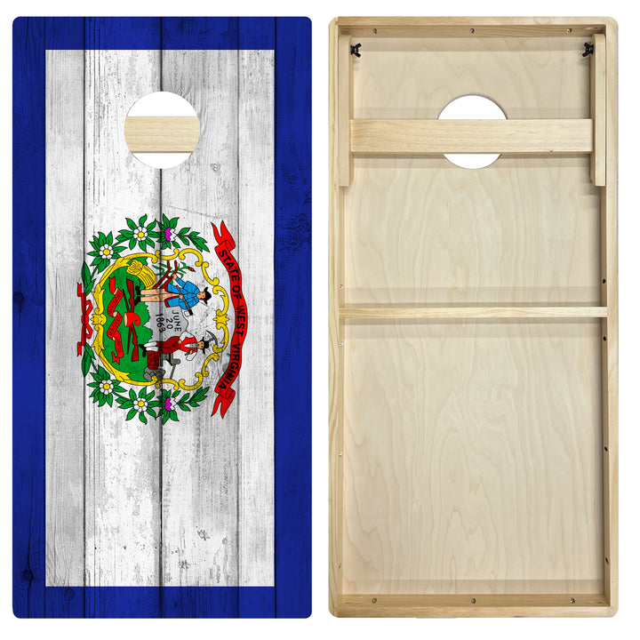 West Virginia State Flag – Cornhole Board Set - Intermediate