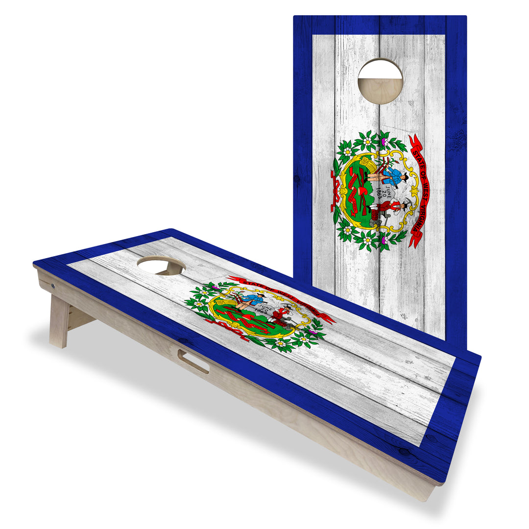 West Virginia State Flag – Cornhole Board Set - Professional