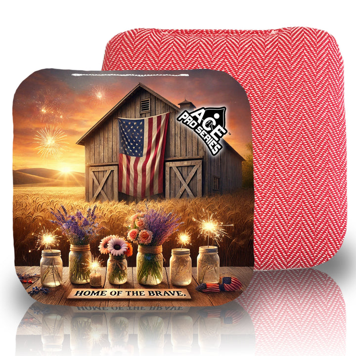 Wheatfields of Freedom - Pink Carpet - ACE Pro Carpet Cornhole Bags