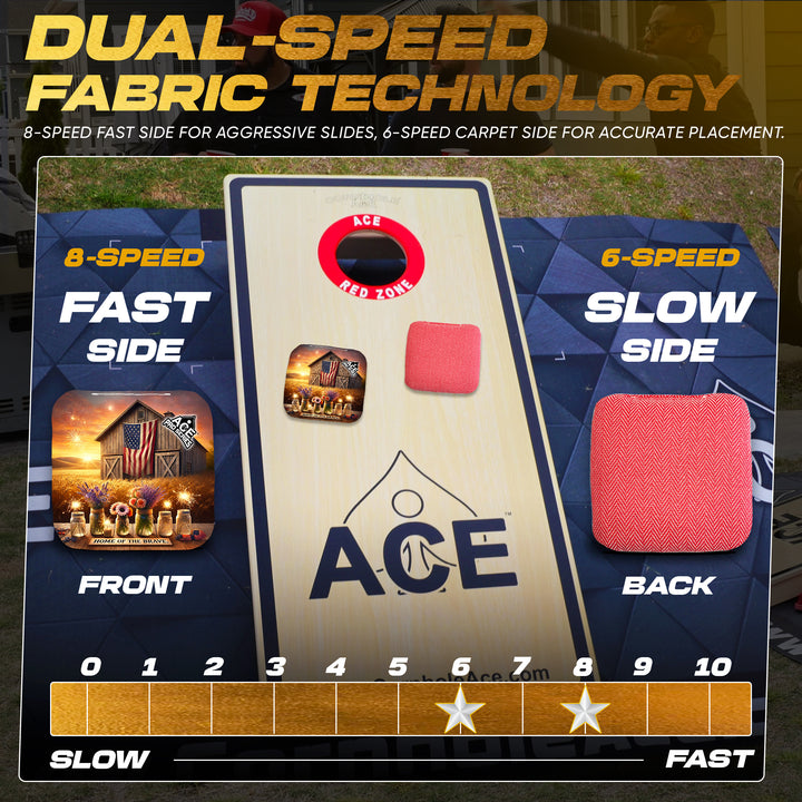 Wheatfields of Freedom - Pink Carpet - ACE Pro Carpet Cornhole Bags