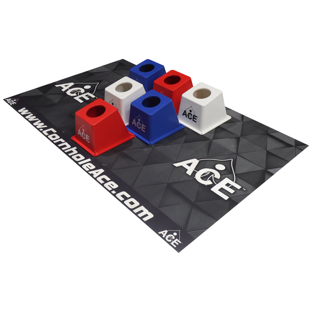 ACE Cornhole Pitch Pad Mat Set