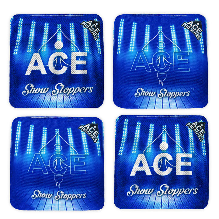 Show Stoppers - Blue (Set of 4 Bags) - ACE Pro Stamped Cornhole Bags